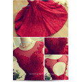 New Fashion Lace Appliques Sequined Red Prom Dress